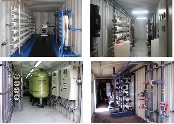 Planta de dessanilização Containerized 2000LPH dos sistemas da osmose reversa do Seawater