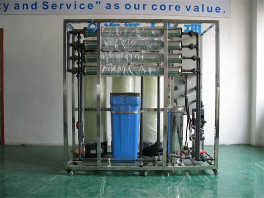 Planta automática de purificação de água RO 1000L/hora 220-400V PLC