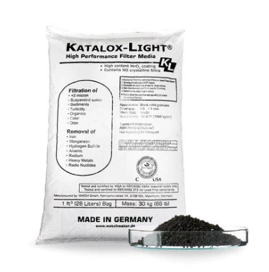 Remoção do ferro e do manganês dos meios de filtro da areia/luz de Katalox para a água subterrânea