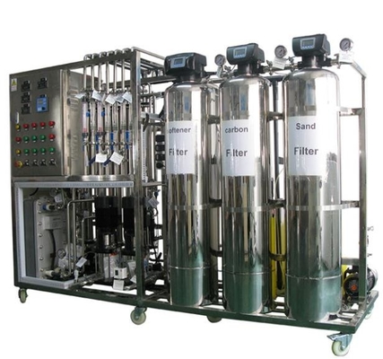 Enchendo pilhas de Fuel Cell e humidificador da membrana com água Deionized 1000LPH