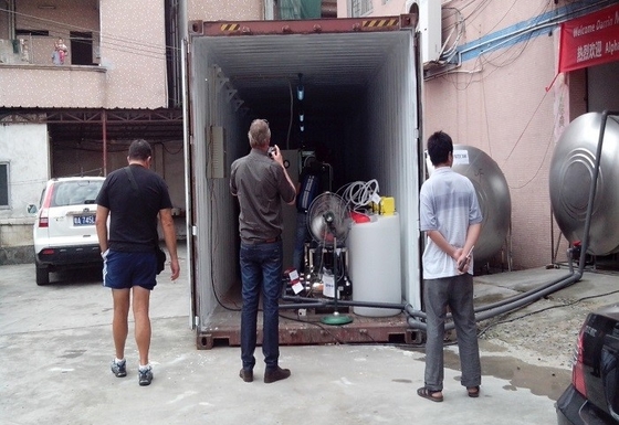 Planta de dessanilização Containerized do Seawater da dessanilização solar móvel da planta de dessanilização de Swro da água do mar da planta do RO