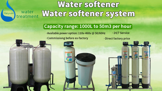 Sistema de suavizador de água de água salobra PLC Suavizador automático de água dura para irrigação