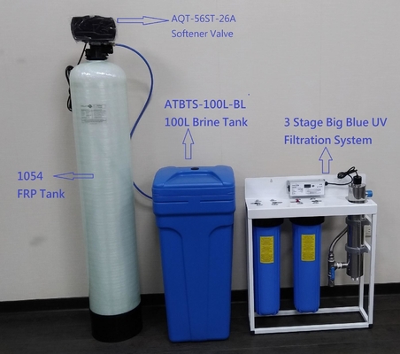 Sistema de suavizador de água de água salobra PLC Suavizador automático de água dura para irrigação