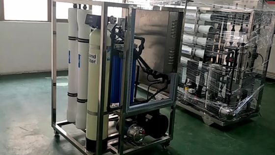 Água salgada refinada comercial da água do mar 250LPH à máquina da água potável