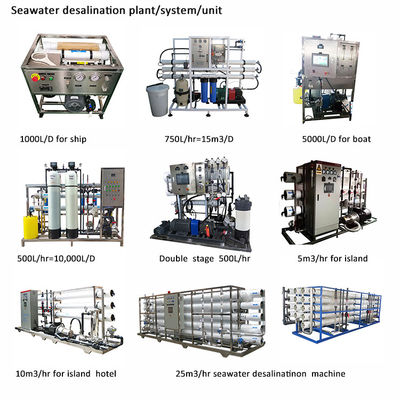 Salt water treatment plant machinery system
