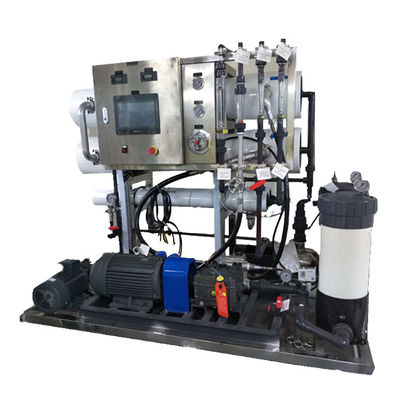 Salt water treatment plant machinery system