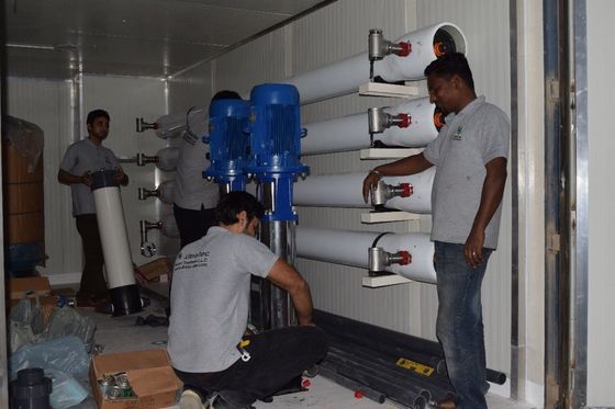 FRP Containerised a planta de tratamento da água, máquina da dessanilização da água do mar