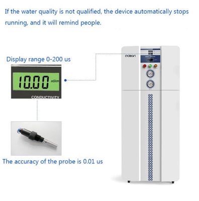 1.5kw Deionized o abastecimento de água para o laboratório 50LPH com PLC Contraol