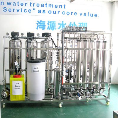 3kw EDI Water Treatment System deionized a pressão da operação de 15 barras