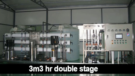 Planta industrial 2500LPH 380V material de aço inoxidável do RO da osmose reversa
