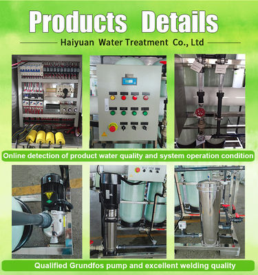Planta industrial 2500LPH 380V material de aço inoxidável do RO da osmose reversa