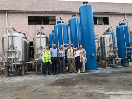 água de alimentação material da perfuração da fibra de vidro da estação de tratamento de água da sarja de Nimes da troca iônica