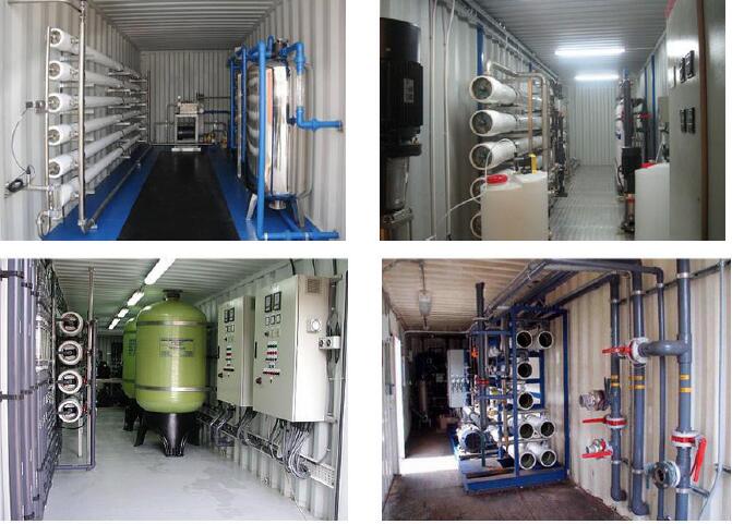 Planta de dessanilização Containerized do seawater do RO da osmose reversa para o barco